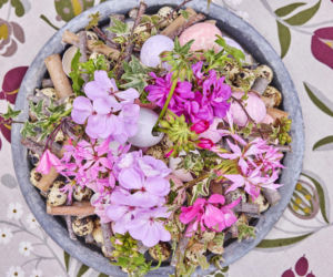 Pelargonie w wielkanocnych dekoracjach