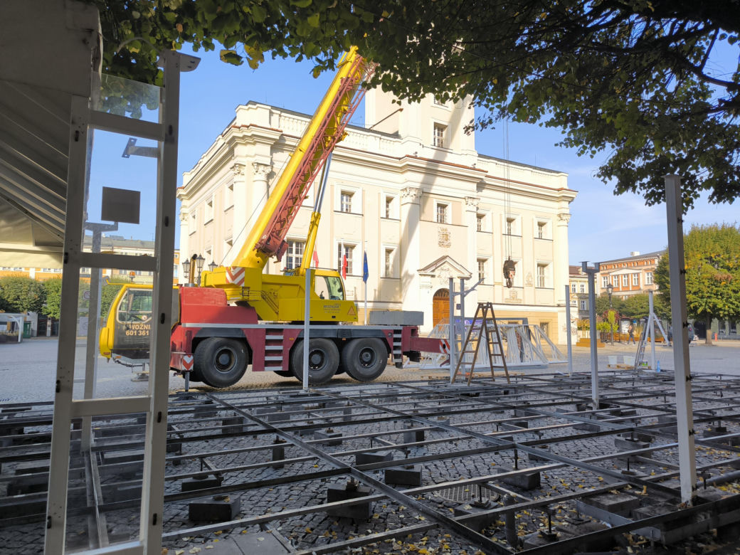 Rynek w Lesznie przed remontem