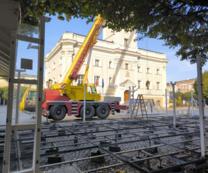 Rynek w Lesznie przed remontem