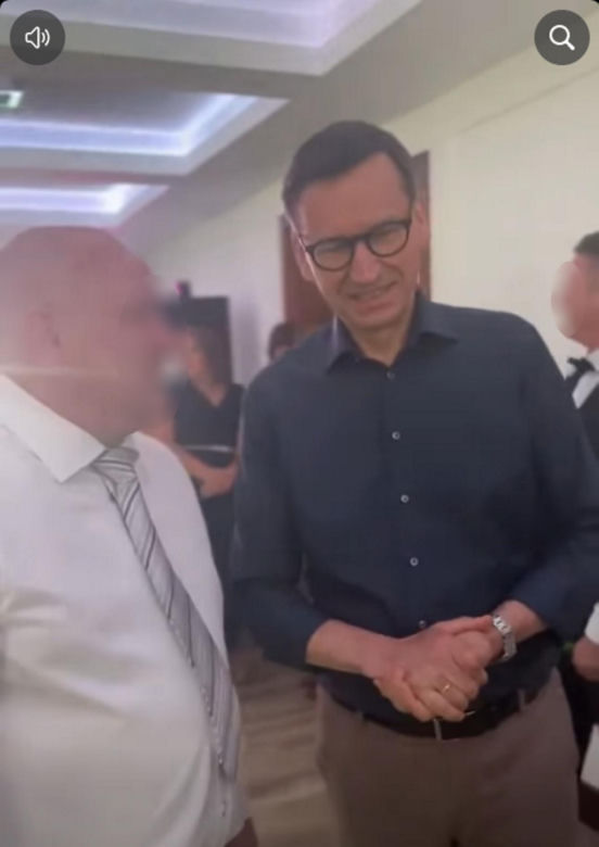 Morawiecki gościem na weselu