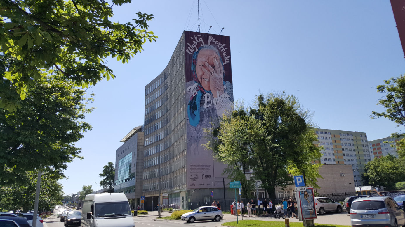 Nowy mural w Białymstoku przy ul. Skłodowskiej