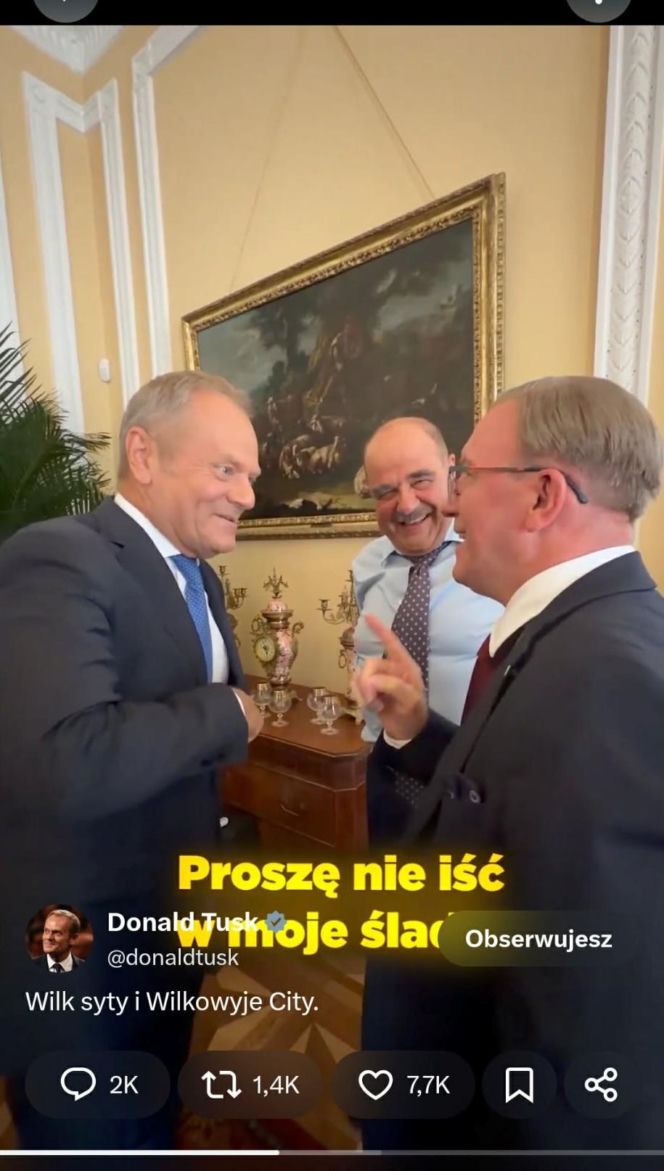 Premier Tusk odwiedził aktorów na planie "Rancza". Takiej reakcji widzów się nie spodziewał!