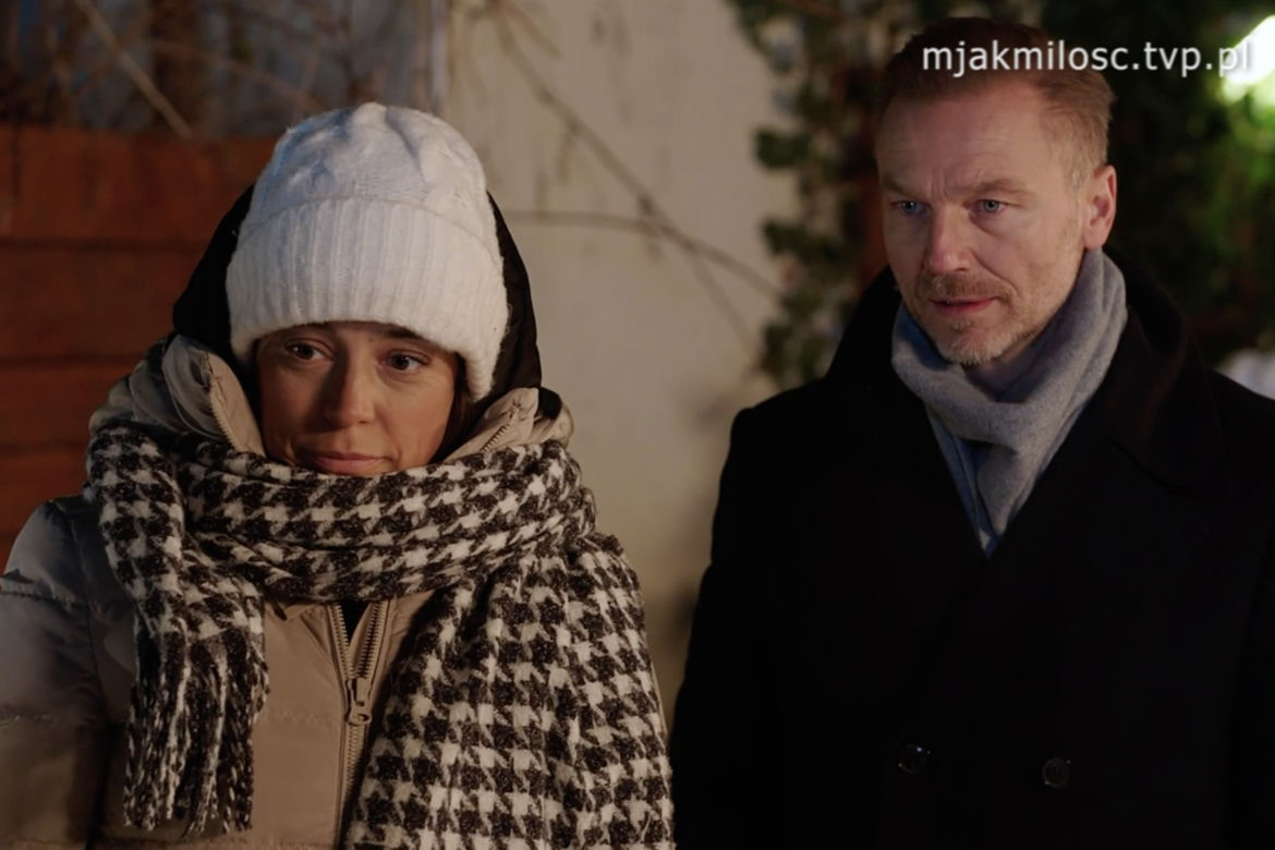 M jak miłość, odcinek 1718: Magda (Anna Mucha), Andrzej Budzyński (Krystian Wieczorek)