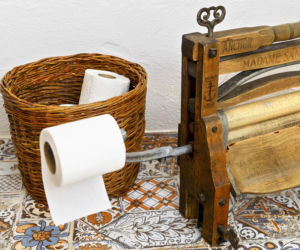 Wnętrze łemkowskiej chaty