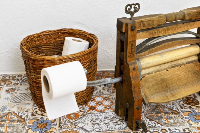 Wnętrze łemkowskiej chaty