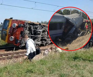 Katastrofa kolejowa na Mazowszu. Pociąg pasażerski zderzył się z ciężarówką