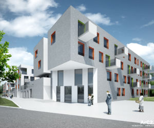 Projekt budynku na wrocławskich Krzykach