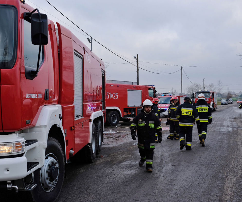 Pożar wysypiska śmieci w Żorach