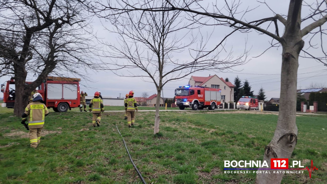 Pożary traw w powiecie bocheńskim
