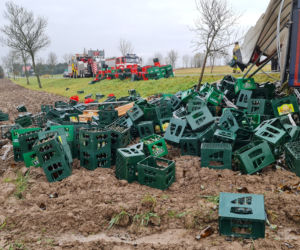 Troszkowo. Setki litrów piwa rozlały się na drogę
