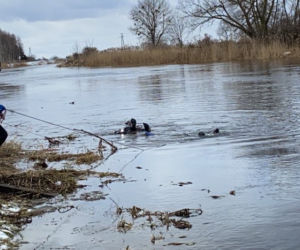 Tykocin. Poszukiwania w rzece Narew