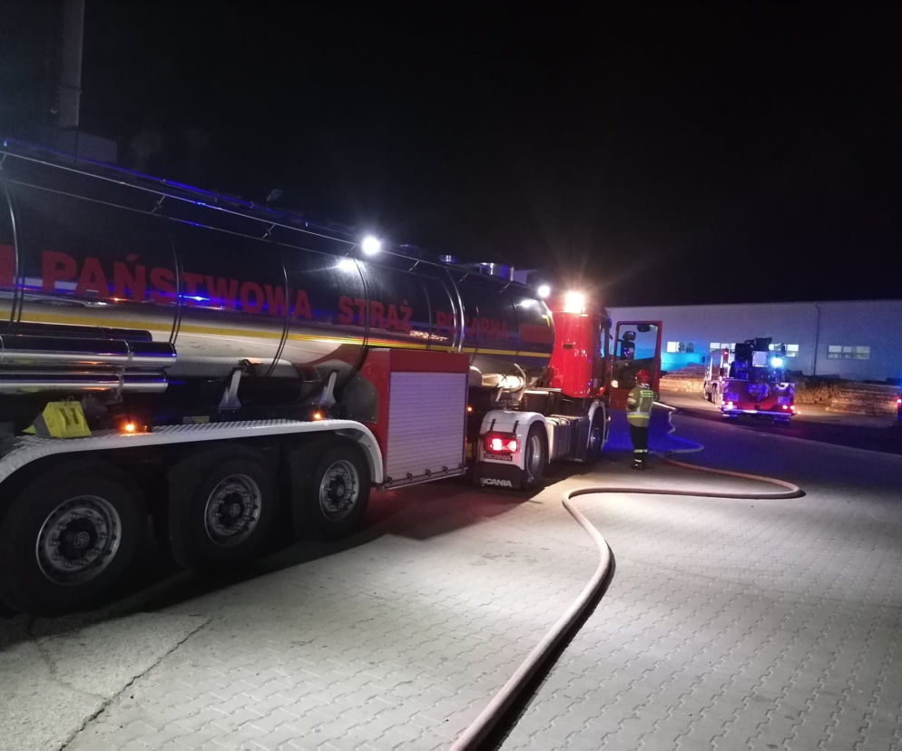 Pożar tartaku na terenie SSE Starachowice