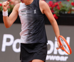 Iga Świątek na ostatnim treningu przez III rundą Roland Garros