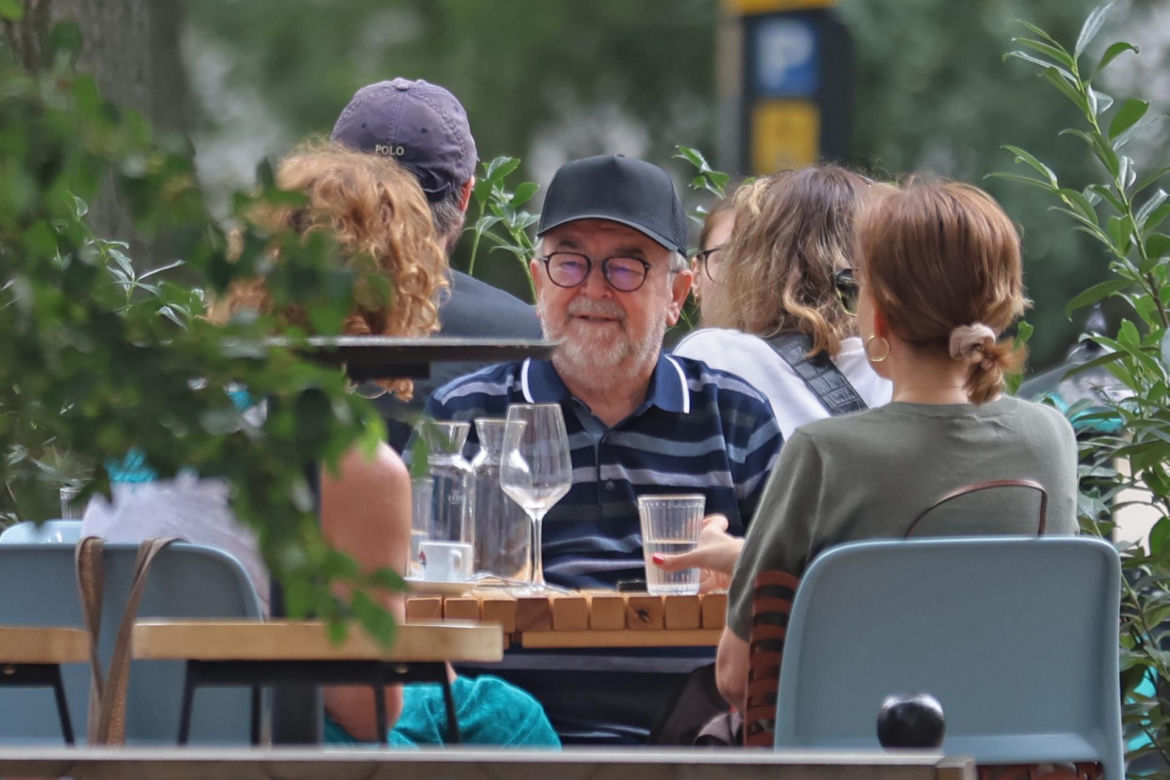 Edward Miszczak i Anna Cieślak na bazarku