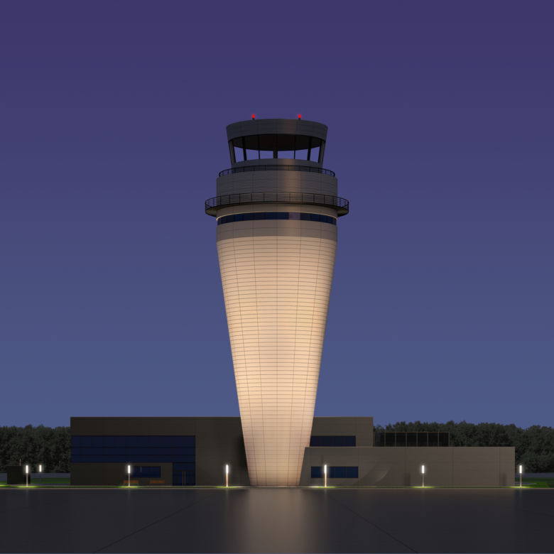 Wieża kontroli lotów Katowice Airport