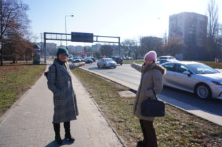 Agnieszka Popławska i Monika Kołacz z grupy Służewiec Wspólna Sprawa