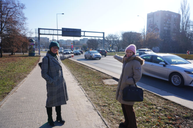 Agnieszka Popławska i Monika Kołacz z grupy Służewiec Wspólna Sprawa