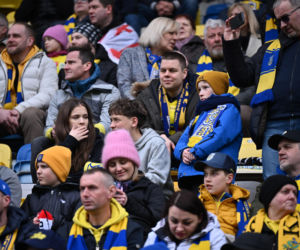 Arka Gdynia - Widzew Łódź: Zdjęcia kibiców i zawodników z meczu 25. kolejki PKO BP Ekstraklasy