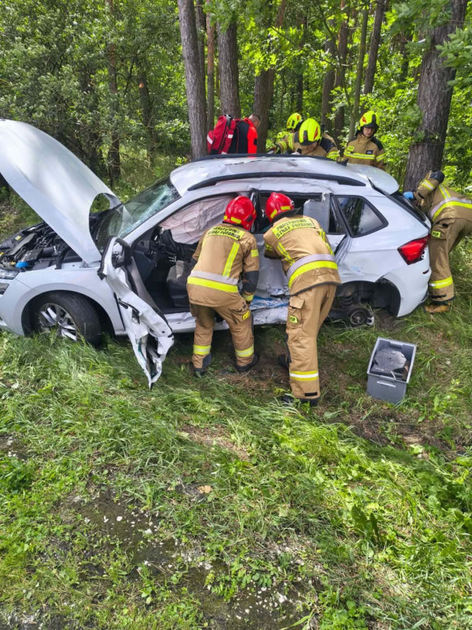 Wypadek na DK78 w Świętokrzyskiem