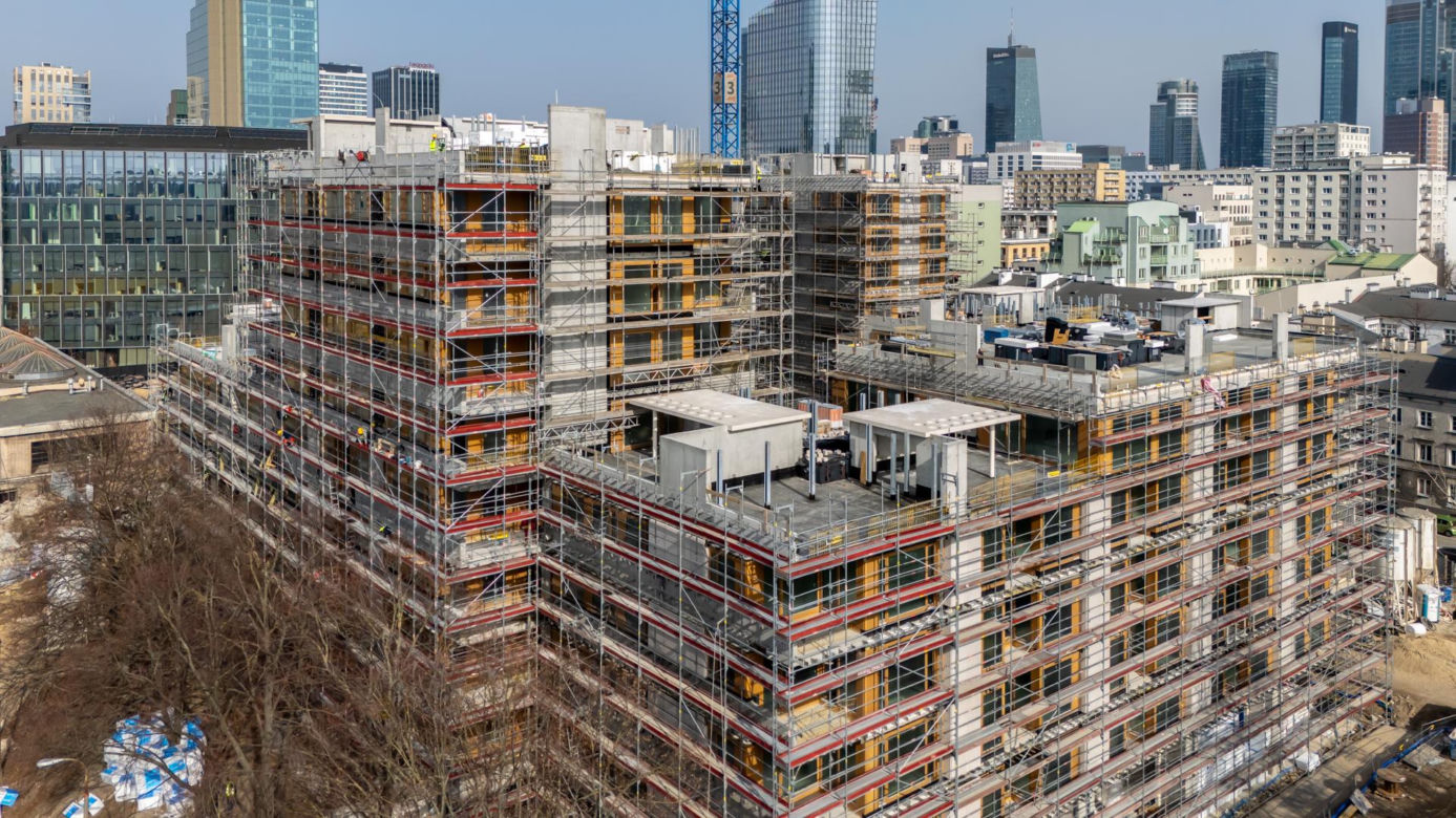 Inwestycja Apartamenty M7 w Warszawie w marcu 2026 r.