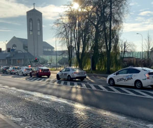 Białystok. Protest taksówkarzy 25.XI.2020