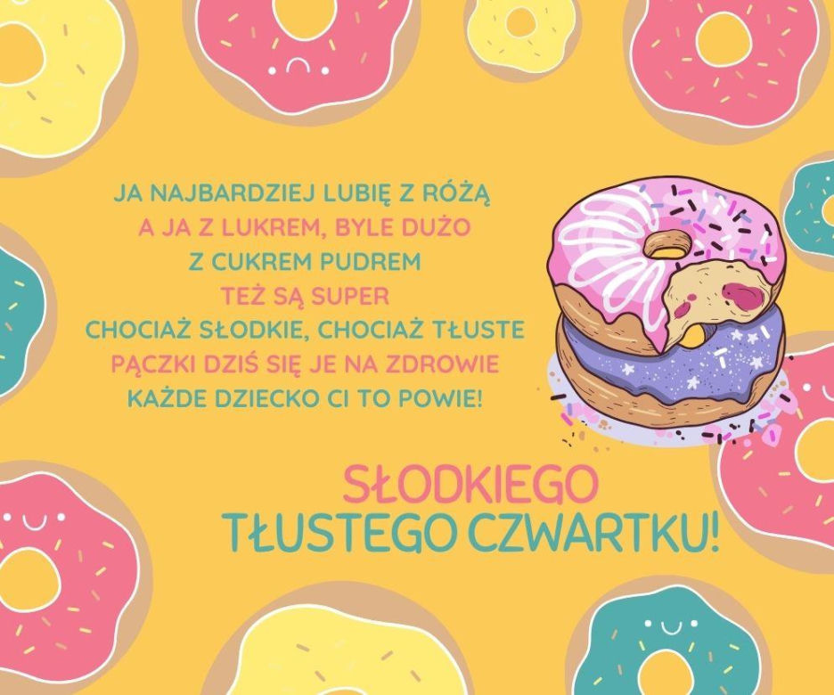 Kartki i wierszyki na Tłusty Czwartek