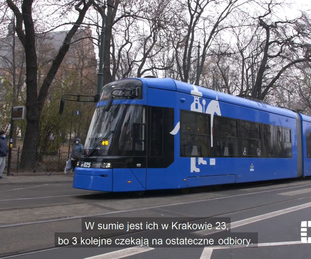 W Krakowie tramwaj nie potrzebuje prądu, bo jeździ na baterie