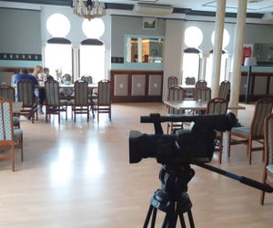 Restauracja zamieniła się w studio telewizyjne
