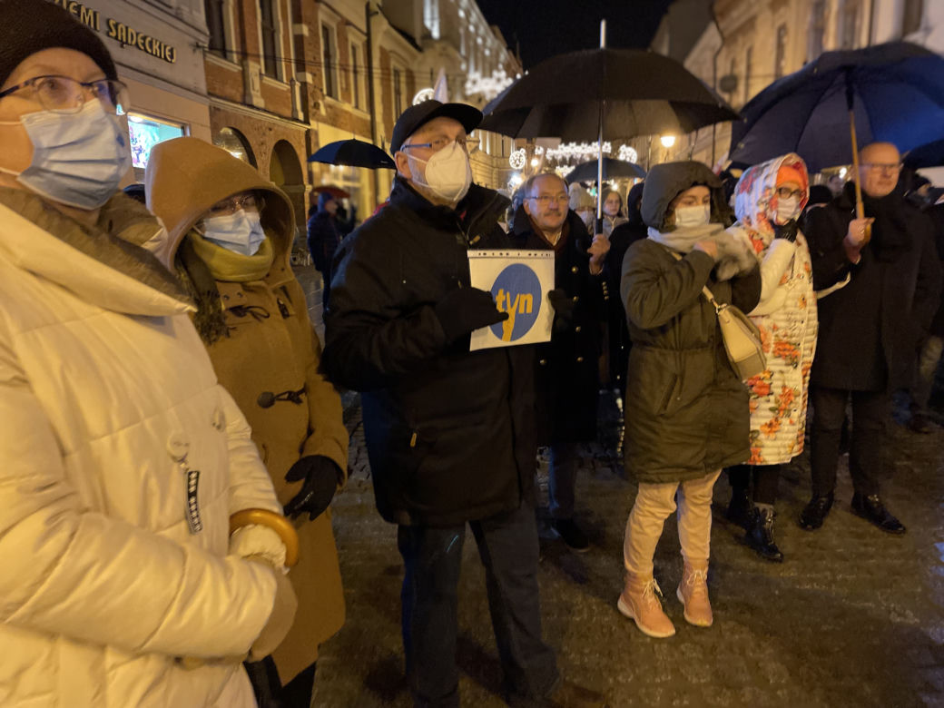 Lex TVN. Protest mieszkańców Nowego Sącza