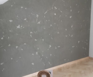 Metamorfoza ściany w salonie BETON na ścianie!