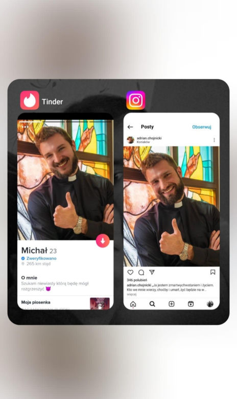 Popularny ksiądz z TikToka ma profil na Tinderze? "Szukam niewiasty do rozgrzeszenia". Sprawa trafiła na policję