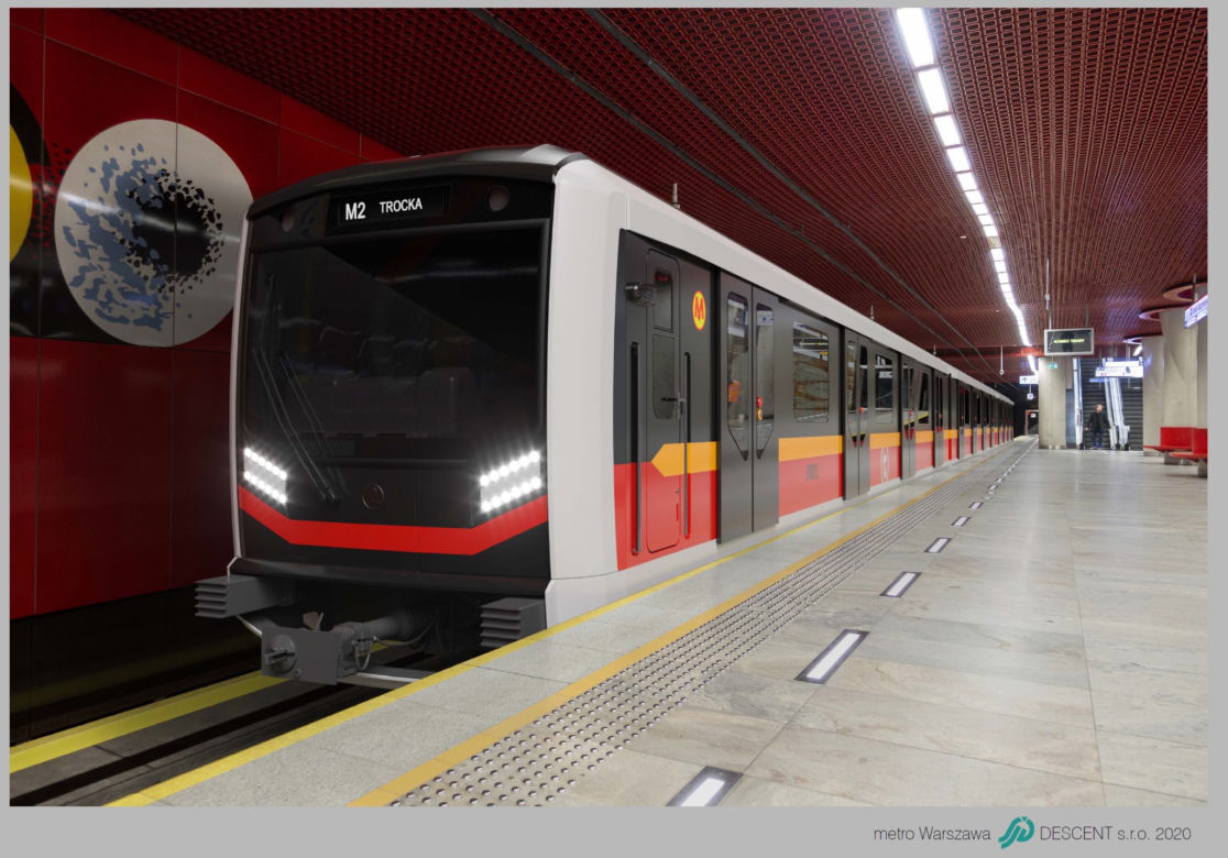 Tak będą wyglądać nowe pociągi metra