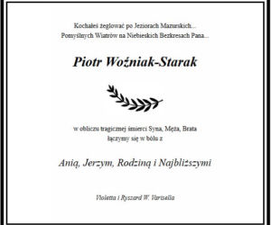 Piotr Woźniak-Starak - nekrologi