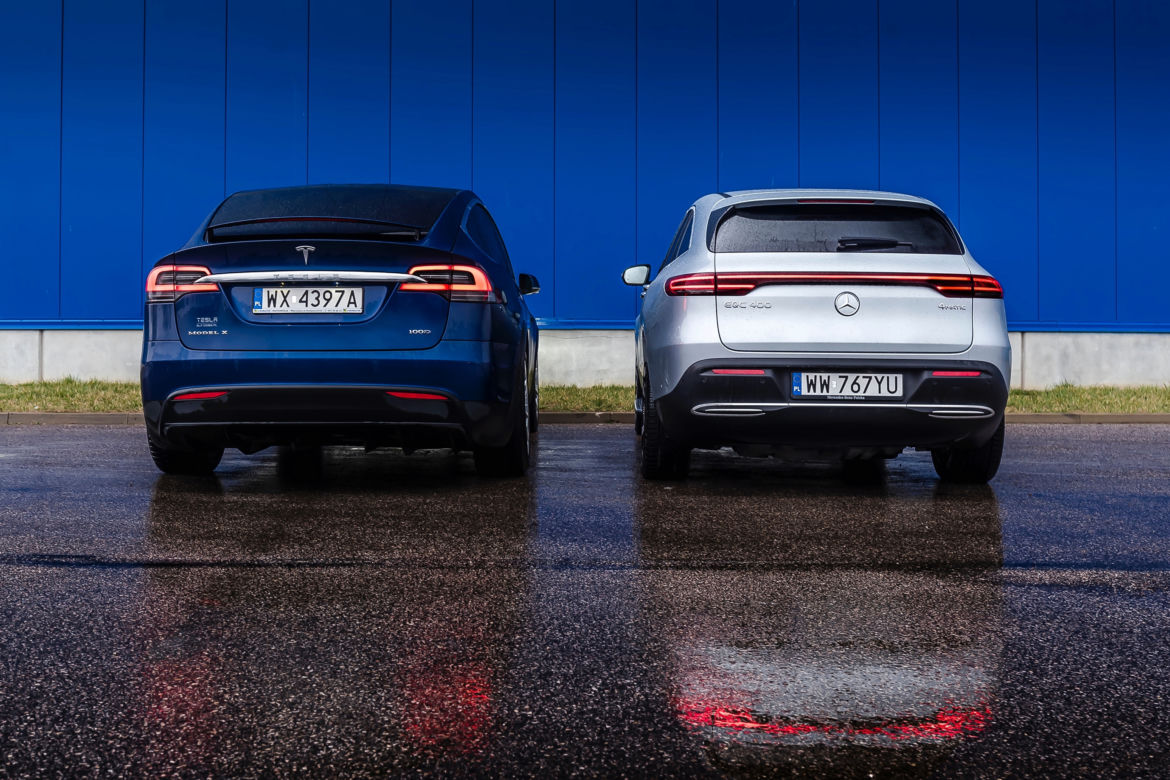 Mercedes-Benz EQC 400 vs. Tesla Model X 100D