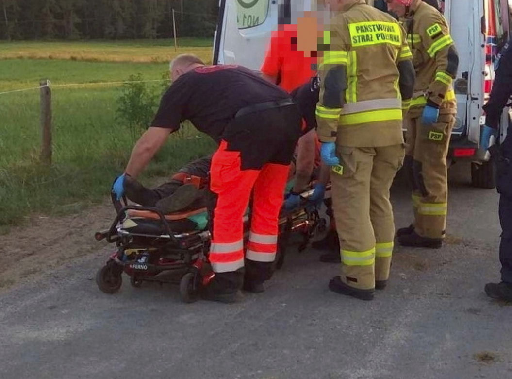 Dwoje dzieci jechało quadem. Są ranni po zderzeniu z ciągnikiem