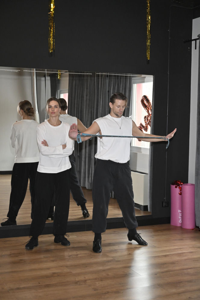 Sebastian Fabijański na probach do "Tańca z Gwiazdami"