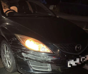 Szokujący rajd Anglika na Dolnym Śląsku. Mazda wbiła się w hotel