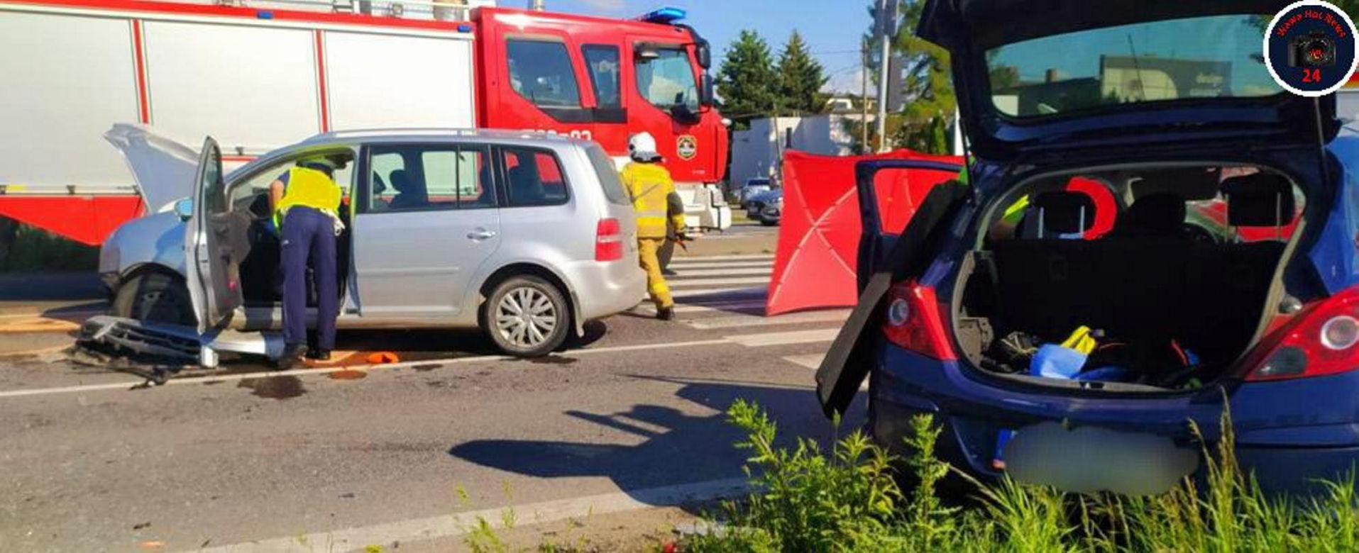 Szokujący wypadek w Jankach. W aucie była mała dziewczynka, jej matka zniknęła