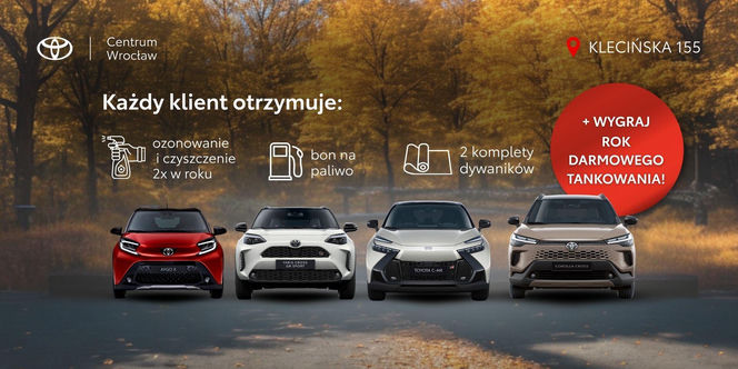 Niezawodna wyprzedaż 2025 w Toyota Centrum Wrocław – gwarantowane korzyści i rok darmowego tankowania!