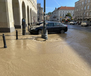 Wielka awaria wodociągowa w Śródmieściu