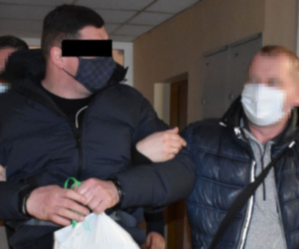 Zatrzymany w rękach policji