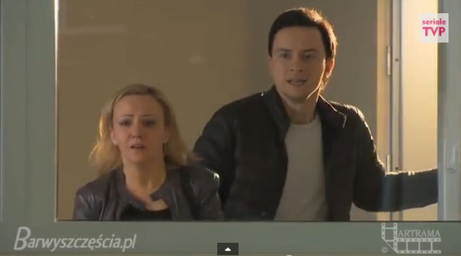 Barwy szczęścia odc. 1173. Sabina (Barbara Kurzaj), Władek (Przemysław Stippa)