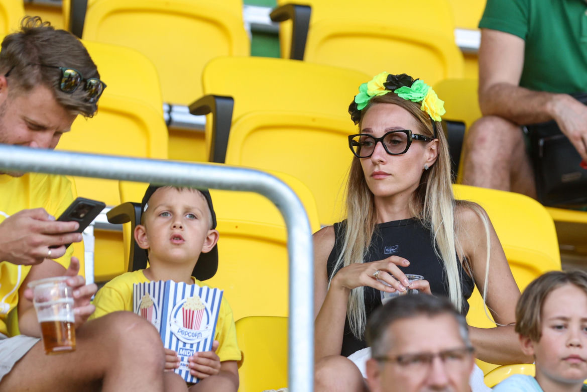 Kibice na meczu GKS Katowice - Arka Gdynia