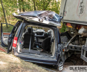 Groźny wypadek pod Oleśnicą