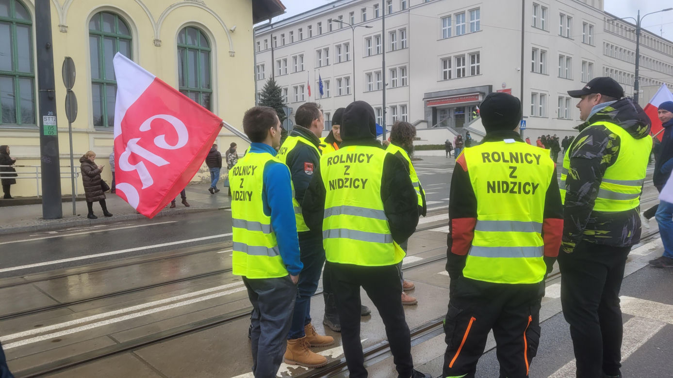 Protest rolników w Olsztynie, 20 lutego 