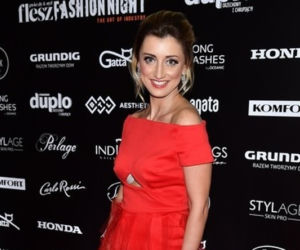 Justyna Żyła na imprezie Flesz Fashion Night 2018