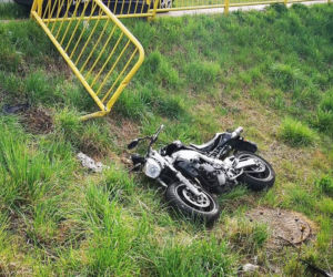 Ciężki wypadek motocyklisty! Zamknięty szpital, w akcji śmigłowiec LPR!