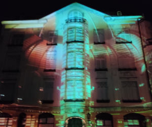 Historia Tarnowa opowiedziana światłem - mapping 3D na Placu Kazimierza