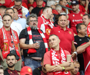 Widzew Łódź - Lech Poznań: Zdjęcia kibiców z meczu 6. kolejki PKO BP Ekstraklasy