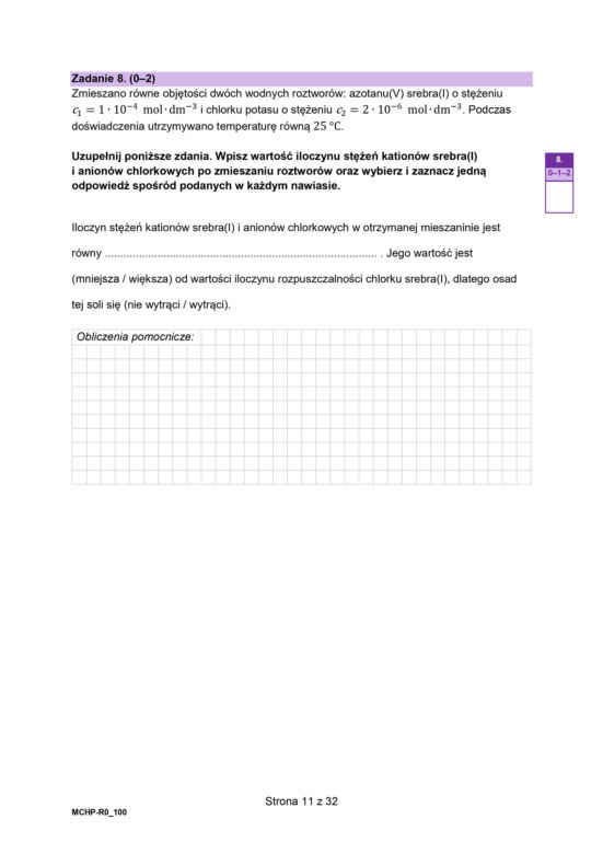 Matura 2024: chemia rozszerzona w formule 2023 - arkusze CKE i sugerowane odpowiedzi